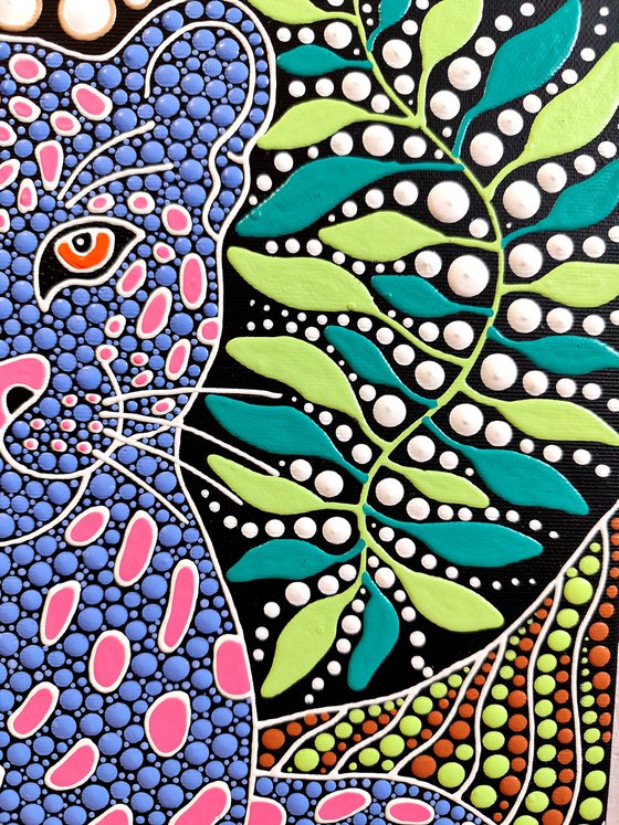 Leopard in the Lush Garden