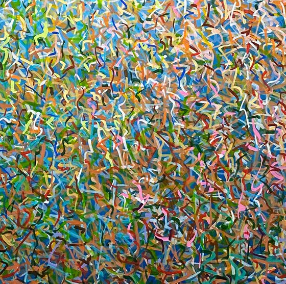 Garden Dance 152 x 152cm acrylic on canvas