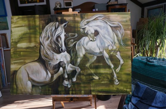 Dance with me. Horses