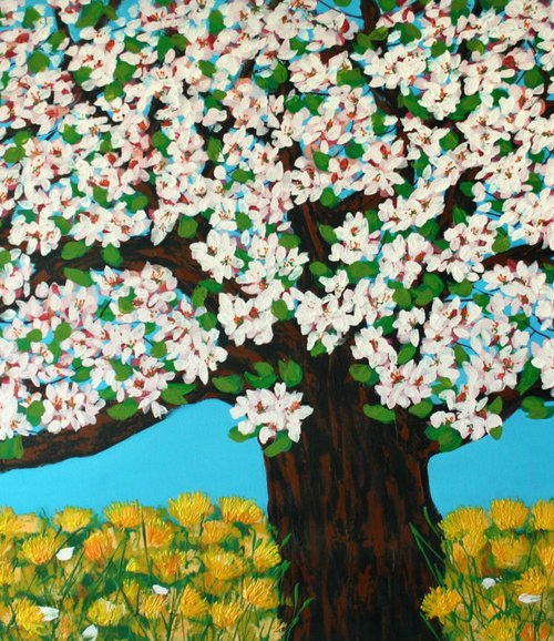 Old apple tree by Salana Art