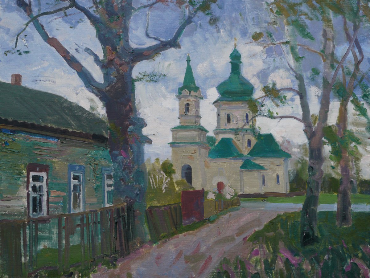 Old church in Sedniv by Victor Onyshchenko