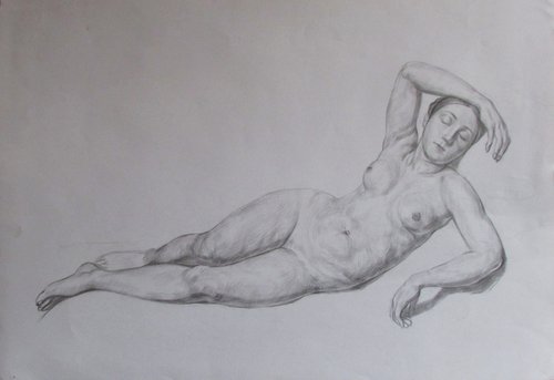 Nude female model by Kateryna Bortsova