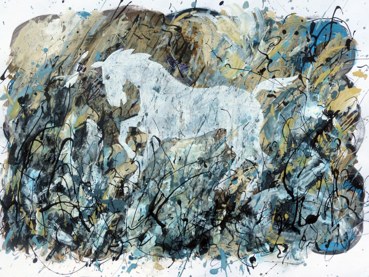 Illustrative Landscape Collage By John Sharp, 17 X 13, Study No.1 For England, Original Artwork