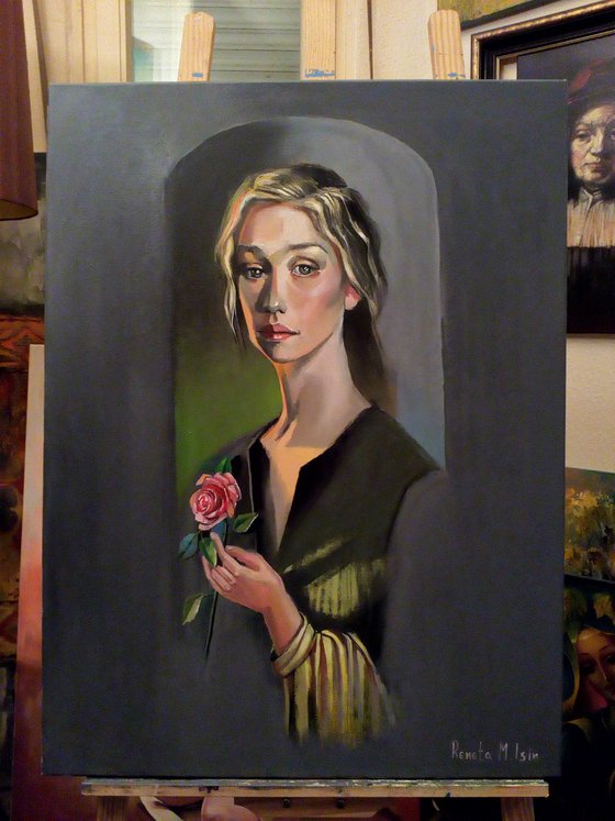 " Flora " - 60 x 80cm Original Oil Painting