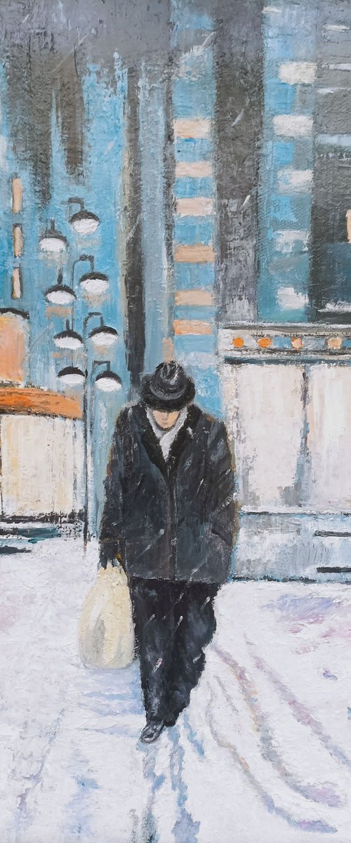 A man in the night by Maria Karalyos