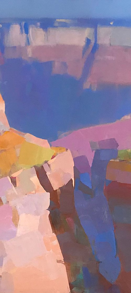 Grand Canyon, Landscape, Original oil painting, One of a kind Signed by Vahe Yeremyan