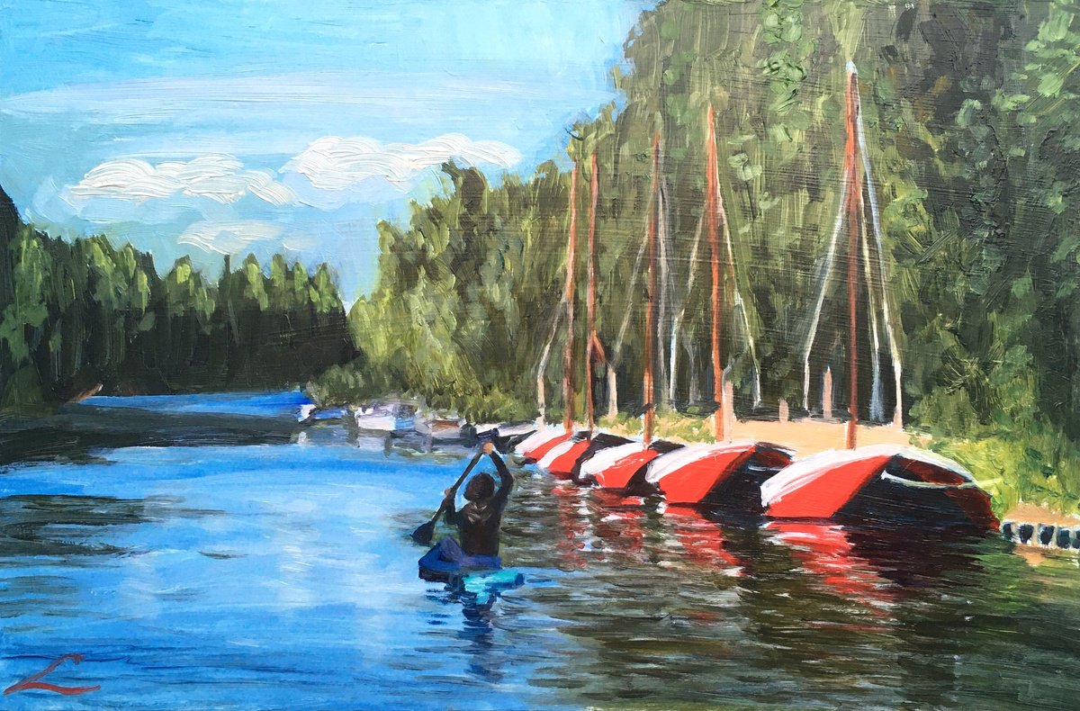 Along The Channel 5 By Elena Sokolova, 24 X 16, Artwork For Sale On Artfinder