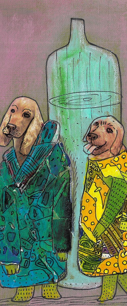 Drinking dogs #2 by Pavel Kuragin