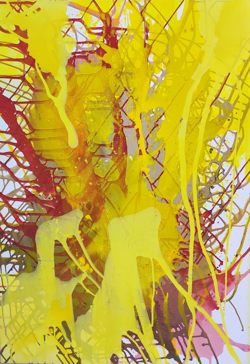 Olga Onopko | Original Acrylic Painting | The Waltz Of Autumn Leaves. | 70 X 100Cm | Artwork For Sale On Artfinder