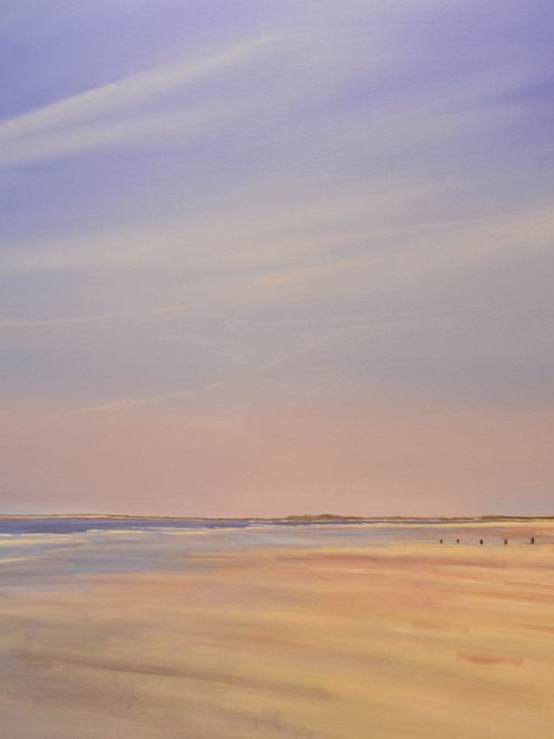 Brancaster beach looking East. 2017. by Tom Cringle