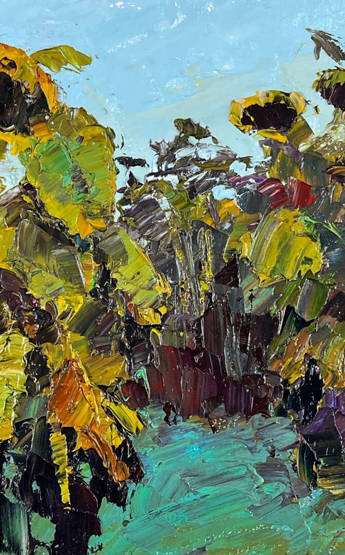 Sunflowers Bowed Down by Boris Serdyuk