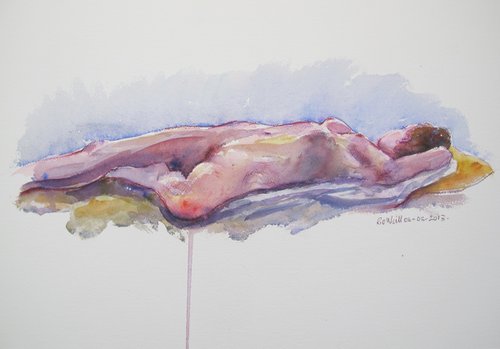 reclining female nude by Rory O’Neill