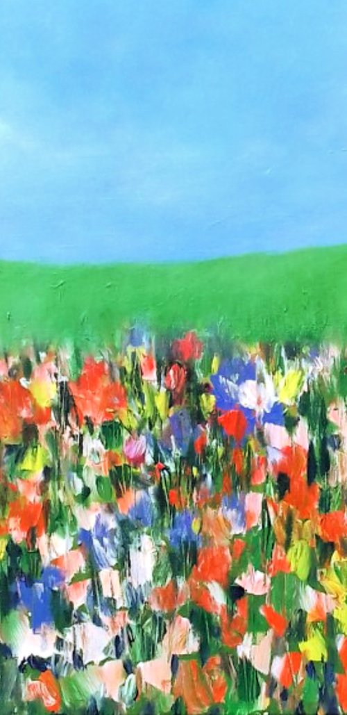 Summer Flower Meadow by Jan Rippingham