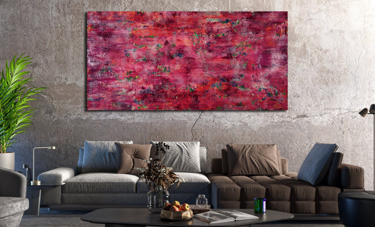 Bright Pink Window View By Nestor Toro, 69 X 37, Artwork For Sale On Artfinder