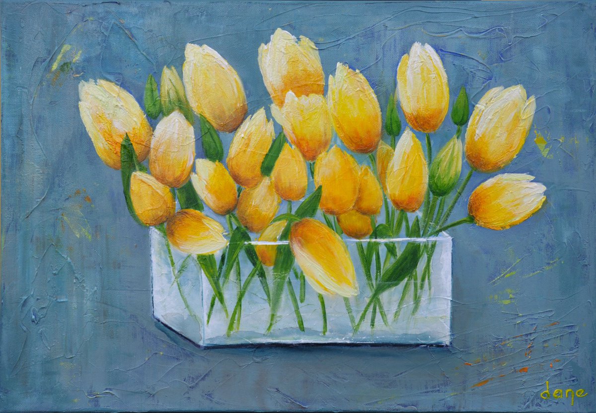 Yellow tulips by Dane
