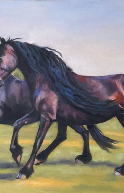 Evening Gallop by Lorna Lancaster ASEA