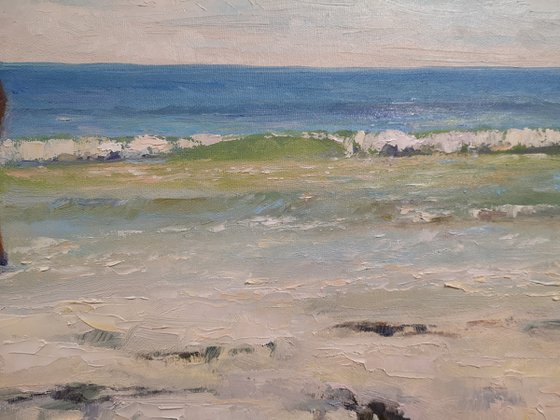 Returning to the summer beach