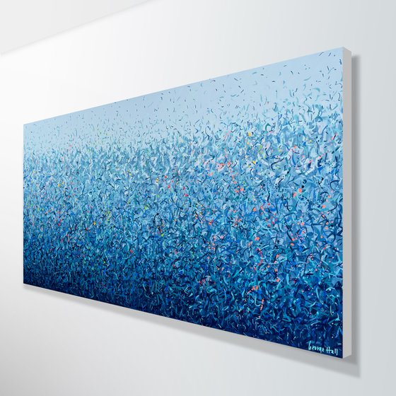 Bondi Water Dance - 152 x 76cm acrylic on canvas