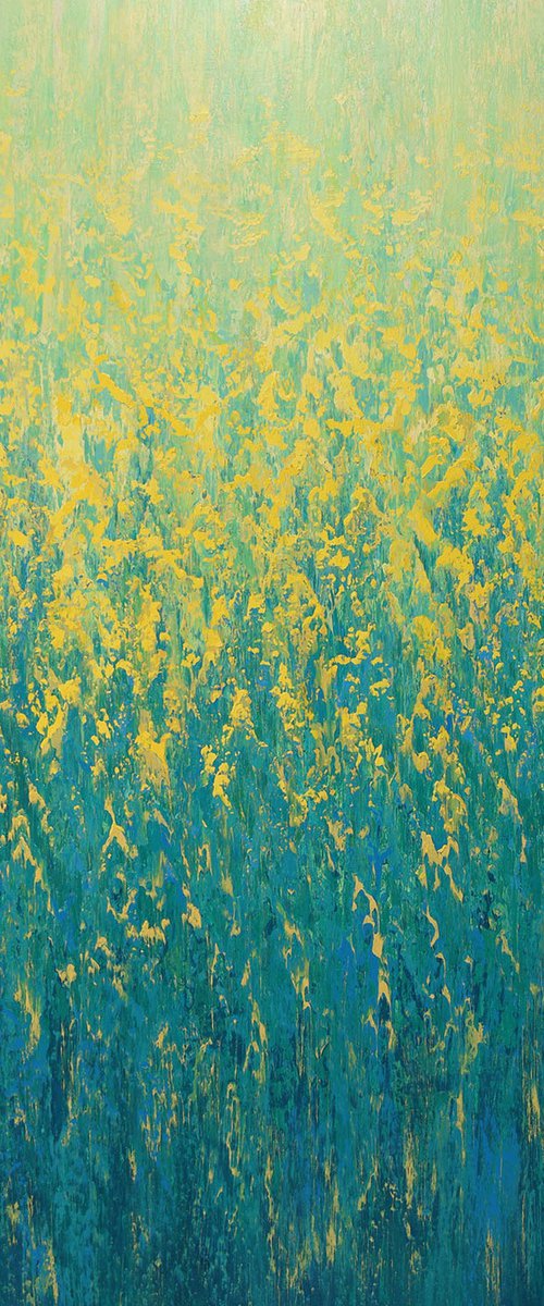Sun Sparkles - Color Field by Suzanne Vaughan