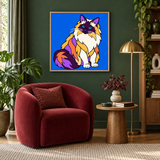 Colorful Birman Cat #38
