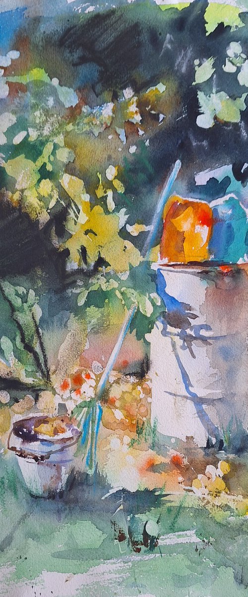 Apple orchard by Irina Bibik-Chkolian