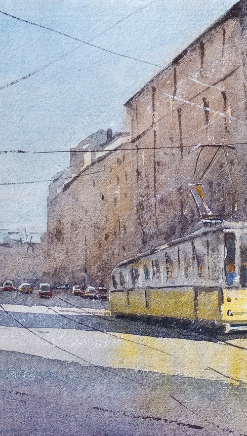 Milanese tram by Tollo Pozzi
