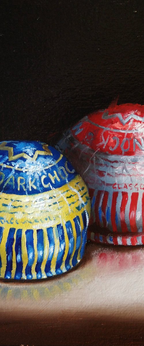 Tunnocks Teacakes . still life by Jane Palmer Art