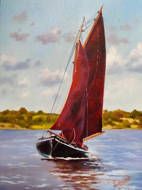 Scarlet sails by Elvira Sultanova