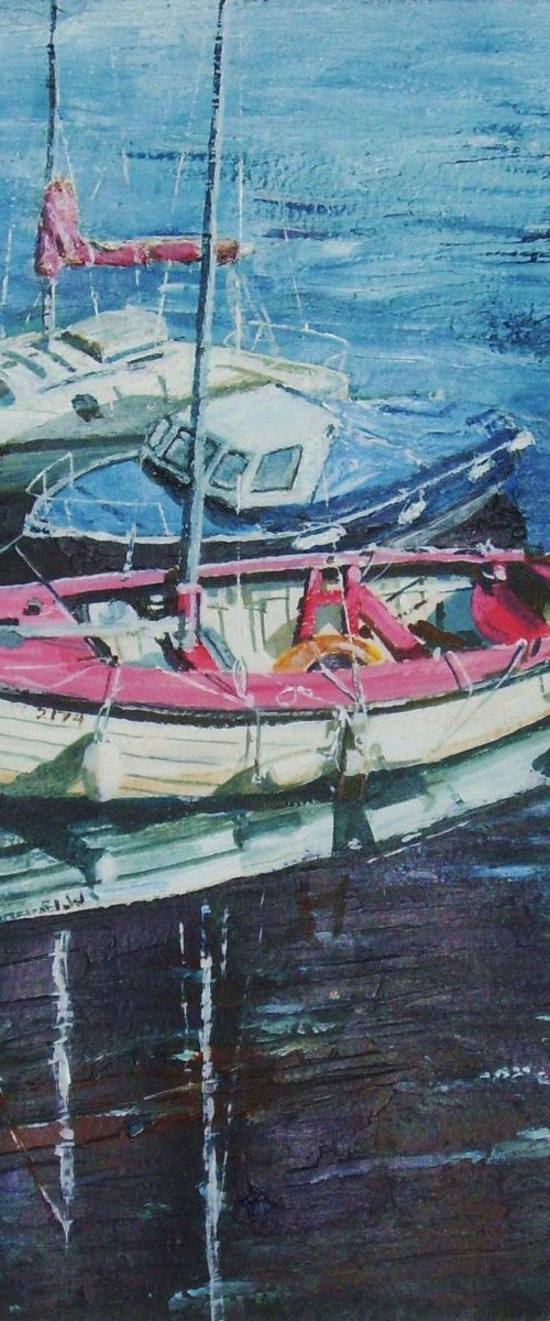 Boats in Castletown Harbour - Isle of Man 1 by Max Aitken