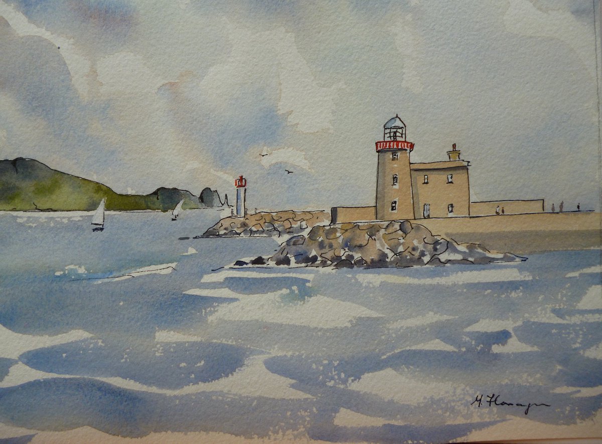East Pier Howth by Maire Flanagan