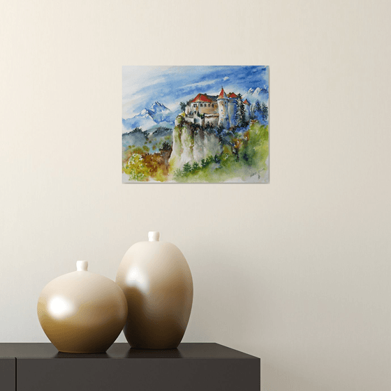 Bled castle in Slovenia