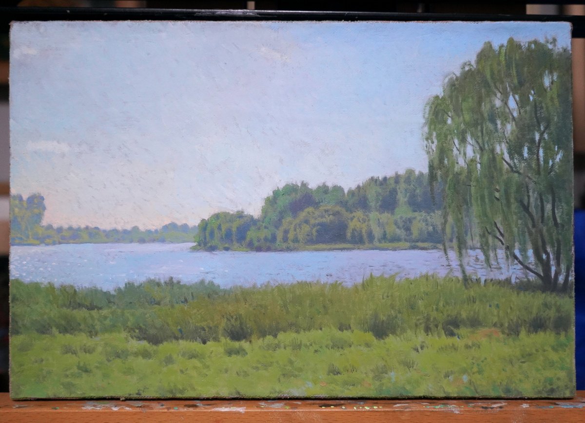 Photorealistic Oil Painting , On The Banks Of The Grand Canal By Ruoshen, 12 X 8, Artwork For Sale On Artfinder