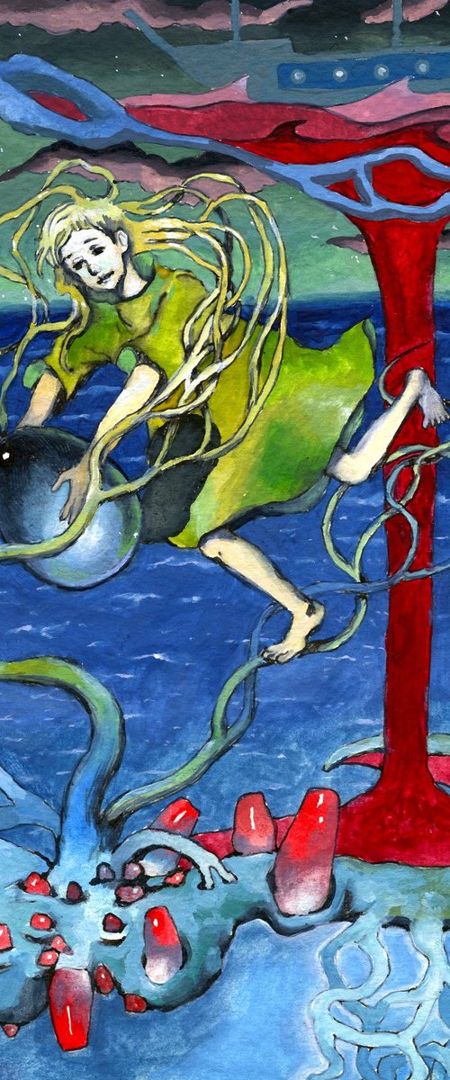 Pomegranate seeds by Polina Salenko