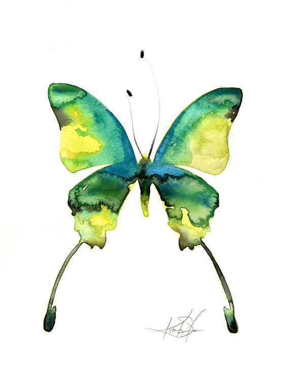 Watercolor Butterfly 5 - Abstract Butterfly Watercolor Painting