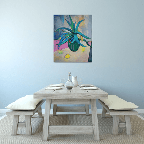 Aloe Vera with lemons