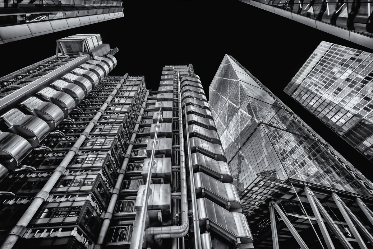 Cityscapes Photograph By Paul Nash, 24 X 16", London Looking Up, Original Artwork