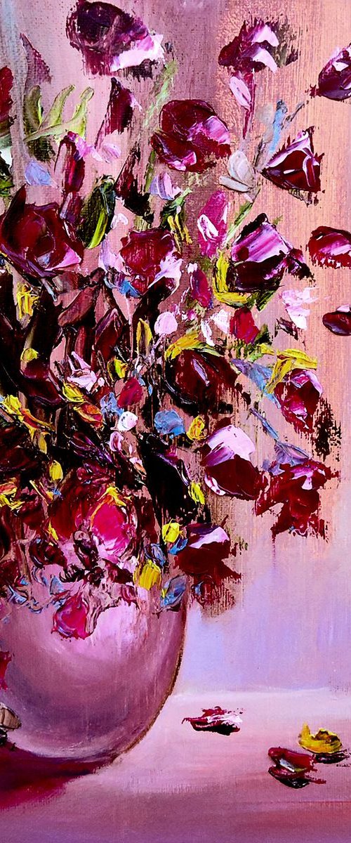 Burgundy Arrangement by Veta  Barker