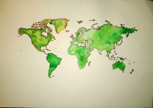 World map by Mag Verkhovets