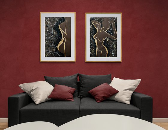 The Shape of Desire. Diptych.
