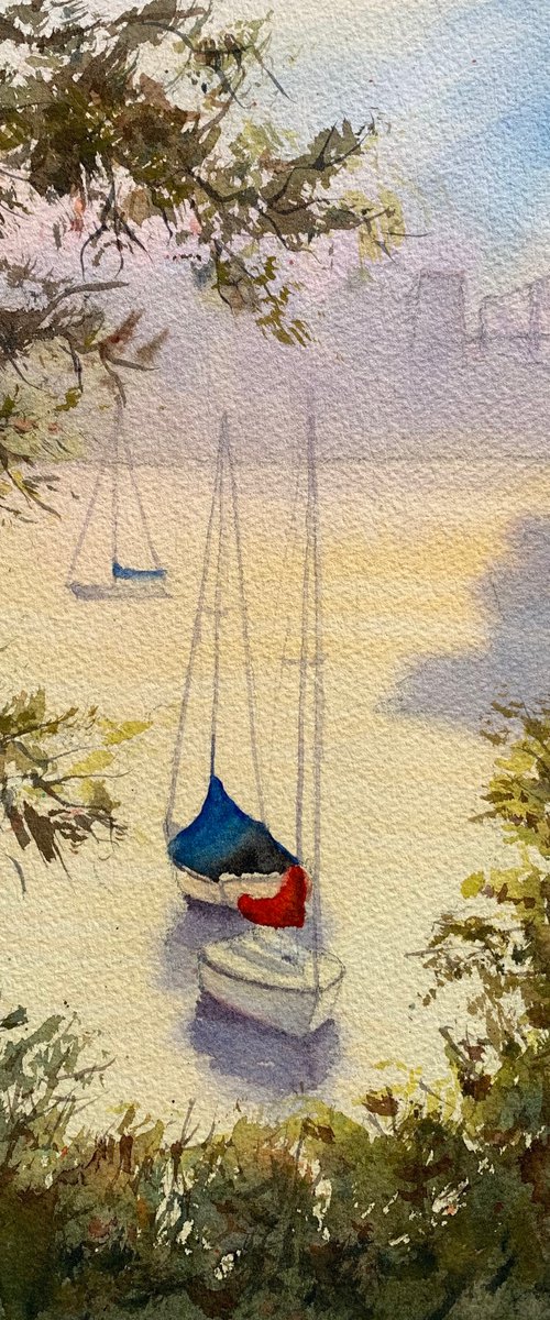 Harbour morning by Shelly Du
