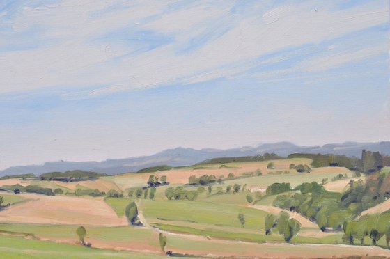 Summer light, Velay Mountains