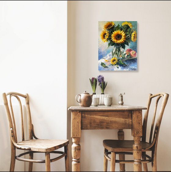 Burst Sunflowers
