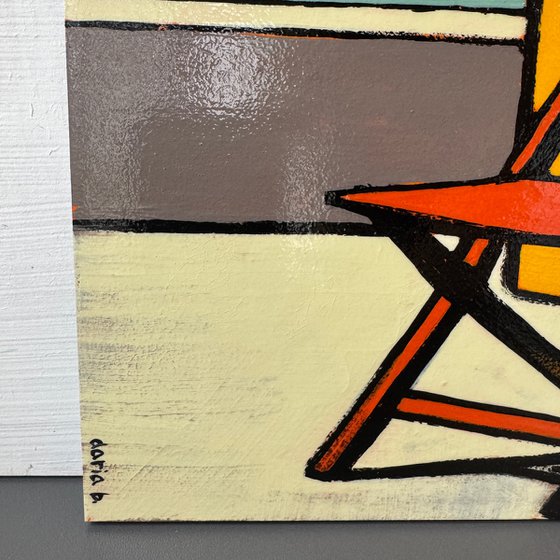 Painting "Empty Chair in The Morning"