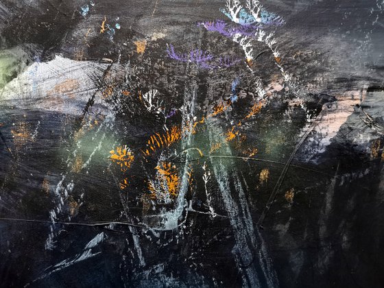 Gigantic Huge XXL Painting Childhood Dreams Flying shape Melancholia By O KLOSKA, 2020