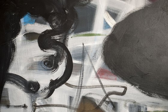 Ace of cups. abstract painting
