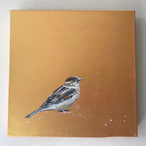 My Little Sparrow ~ on Gold