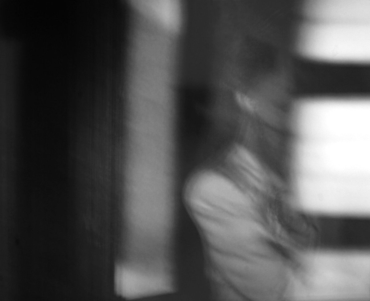 Impressionistic Portrait Photograph By Philippe Berthier, 29 X 24", Sur Le Quai De La Gare........, Original Artwork