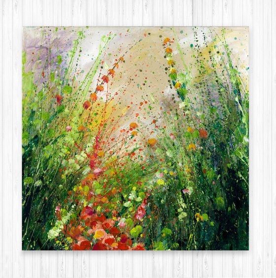 Dreaming In The Meadow - Floral Painting by Kathy Morton Stanion