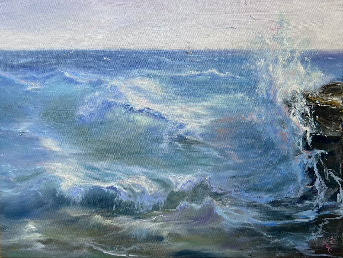 Photorealistic Landscape Oil Painting By Alesia Yeremeyeva, 16 X 12, Tenerife, Original Artwork