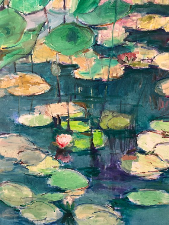 Monet's Garden in Morning